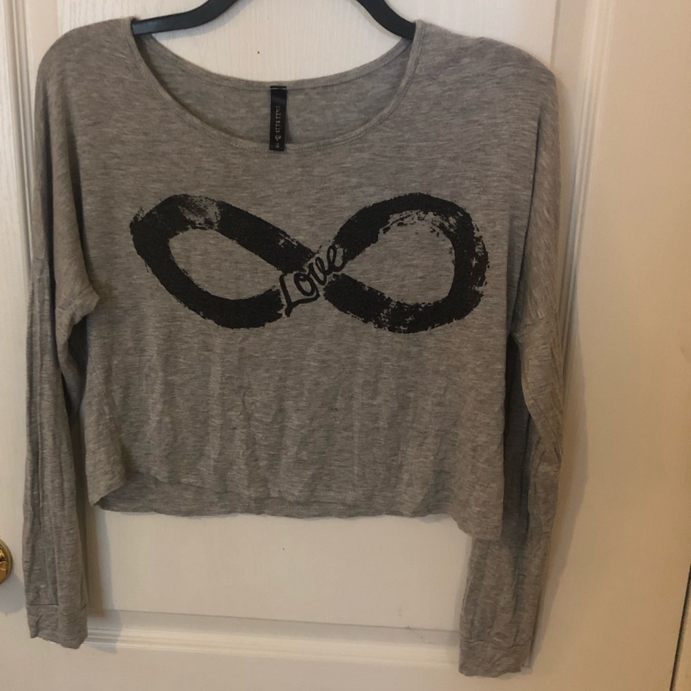 Infinity Long sleeve CropTop Size Small